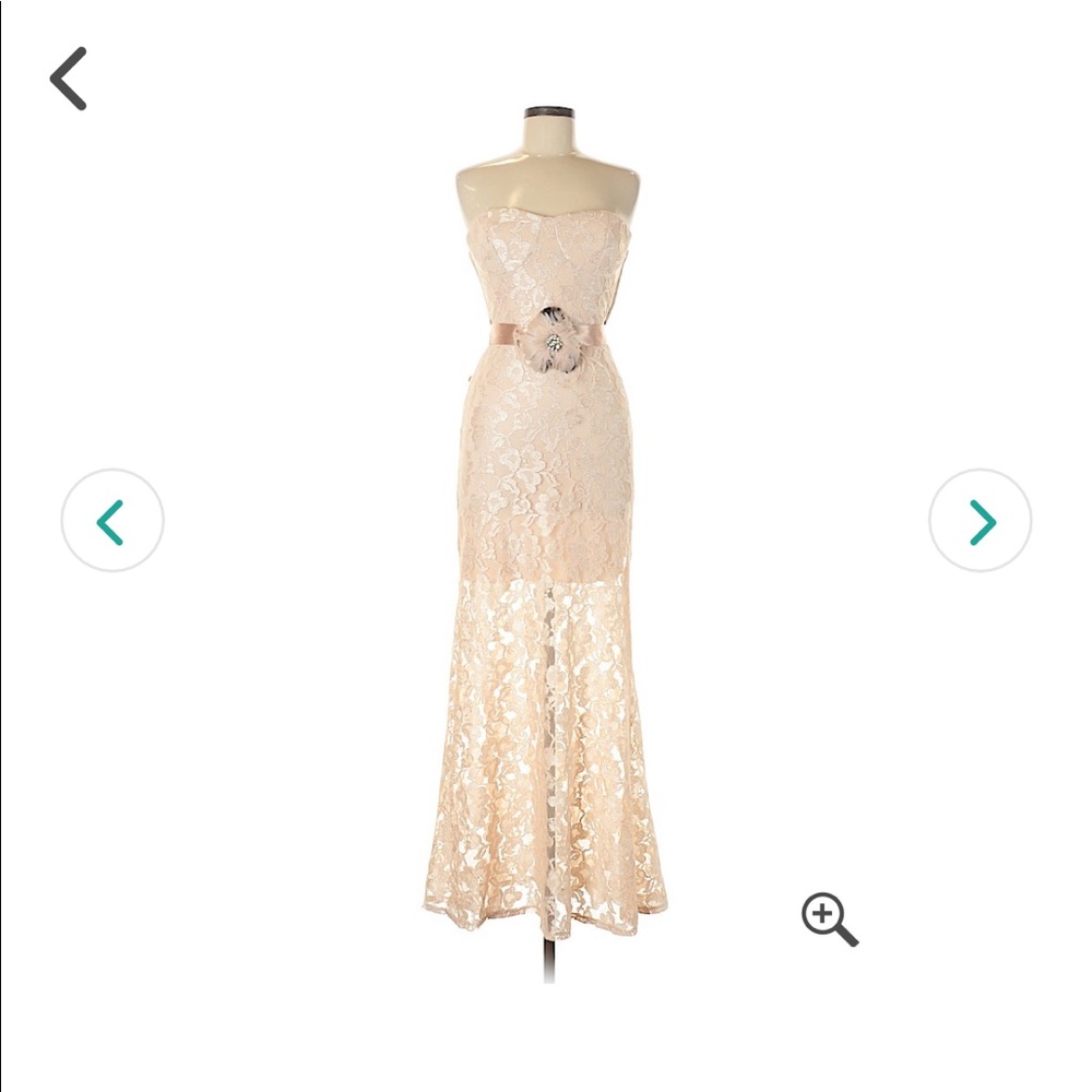 Cream lace vintage dress